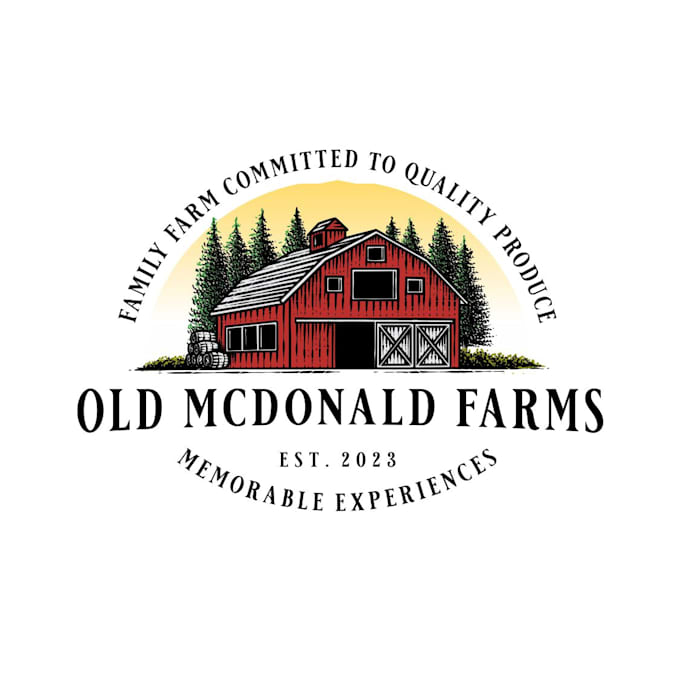 Gig Preview - Create professional vintage agriculture farm logo design