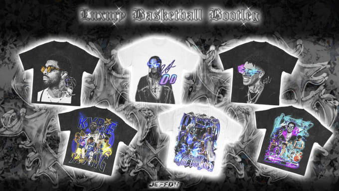 Gig Preview - Designs double sided 90s basketball for your tee 24hours