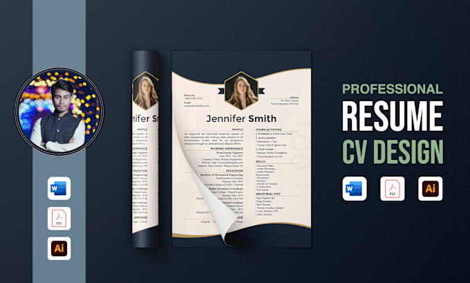 Gig Preview - Simple cv layout, UK resume, european CV, australian resume