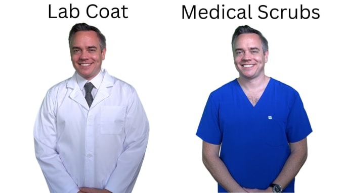 Gig Preview - Create your medical spokesman spokesperson in a lab coat or scrubs video