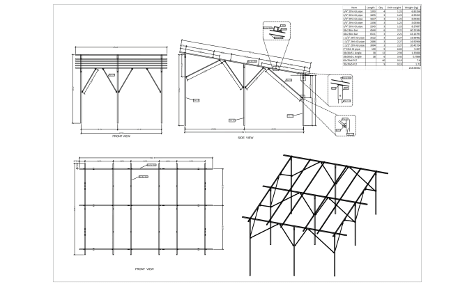 Gig Preview - Provide expert solar structure and fabrication drawings