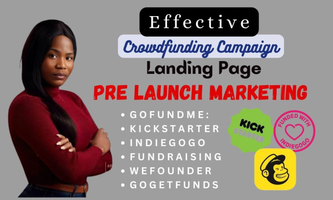 Gig Preview - Do CRM, mailchimp landing page for crowdfunding campaign pre launch marketing