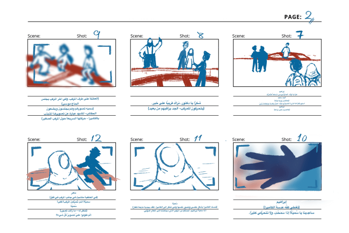 Gig Preview - Draw a professional storyboard for any project