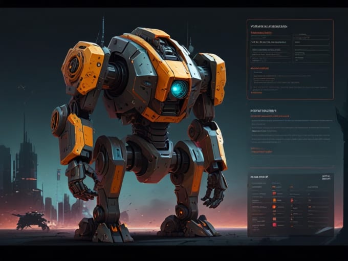 Gig Preview - Do complete mecha concept arts