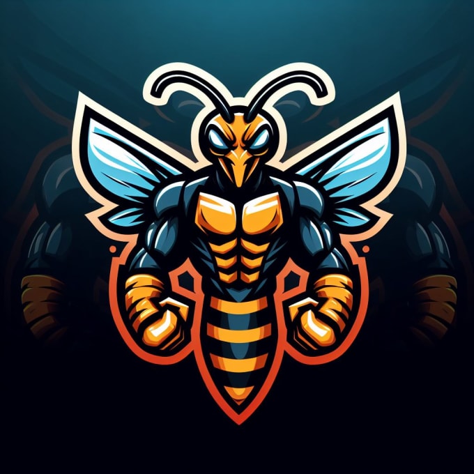 Gig Preview - Make a high quality stinger mascot logo  with unlimited revision