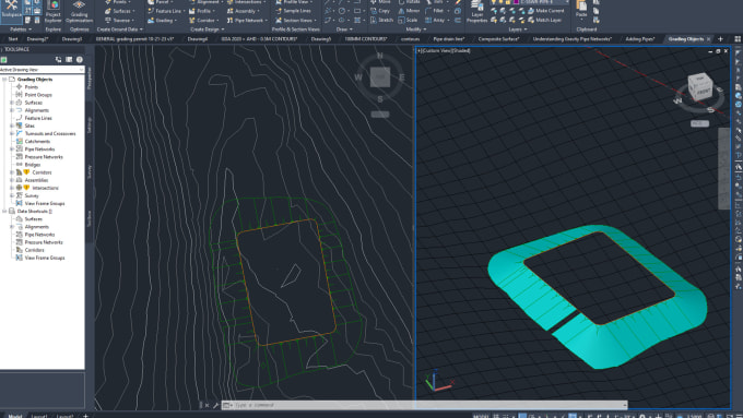 Gig Preview - Design  grading plan and drainage plan