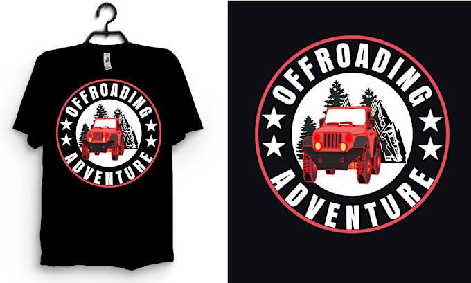 Gig Preview - Do create offroading ,camping and hiking t shirt design