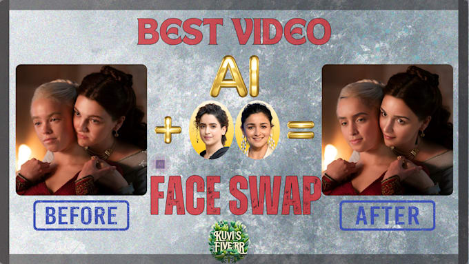 Gig Preview - Create a mesmerize face swap video using ai