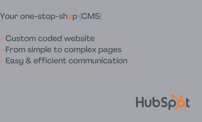 Gig Preview - Design and create hubspot website