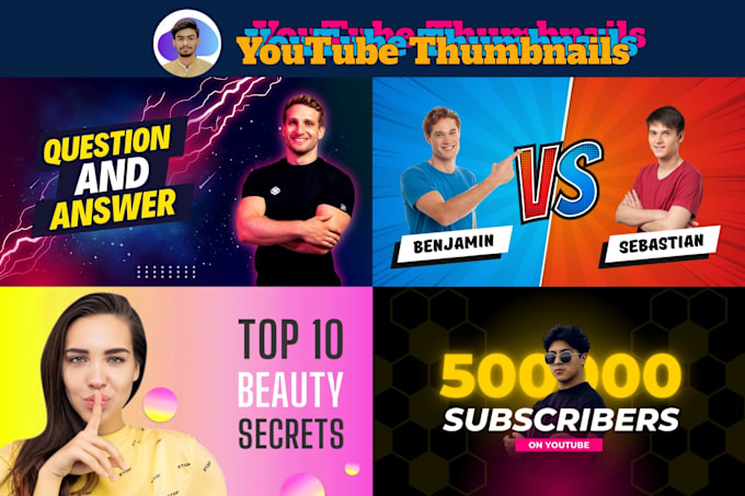 Gig Preview - Design eye catching youtube thumbnails that boost views