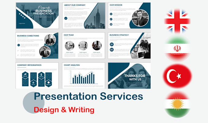 Gig Preview - Prepare any types of presentation, material, content in any languages skillfully