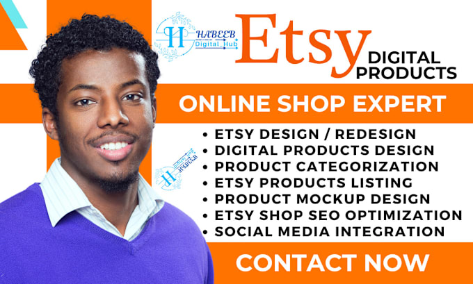 Gig Preview - Etsy digital product etsy shop setup etsy digital products store etsy shop seo