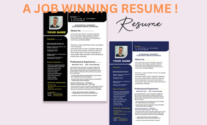 Gig Preview - Professionally write and upgrade your resume, and cover letter, linkedin, cv