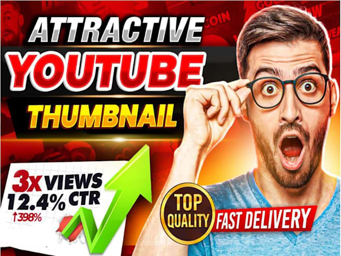 Gig Preview - Create captivating youtube thumbnail that attract viewers