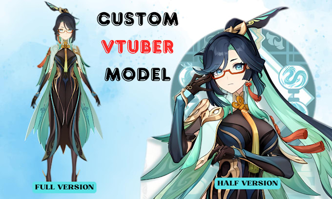 Gig Preview - 2d vtuber model live2d vtuber rigging design live2d vtuber character anime style