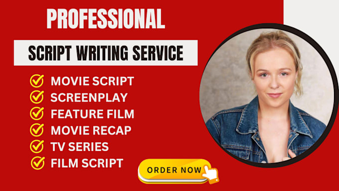 Gig Preview - Write your movie script, screenplay, feature film, film script, script writing