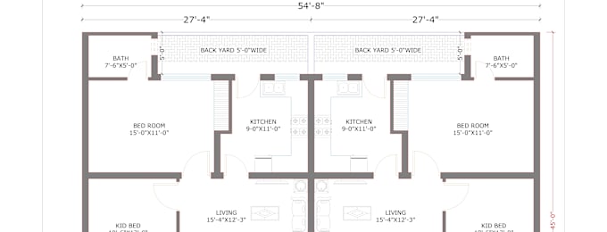 Gig Preview - Draw 2d architectural floor plans, house plans in autocad