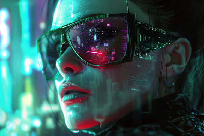 Gig Preview - Draw cyberpunk portrait illustration