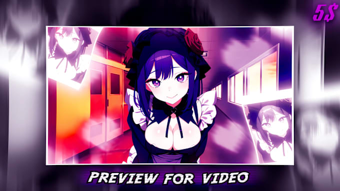 Gig Preview - Create anime music video with 4k res and lyrics lll amv lll