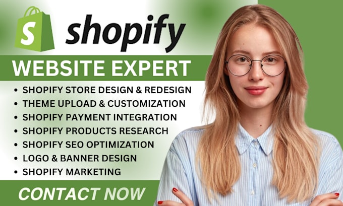 Gig Preview - Redesign shopify website shopify dropshipping ecommerce marketing shopify sales