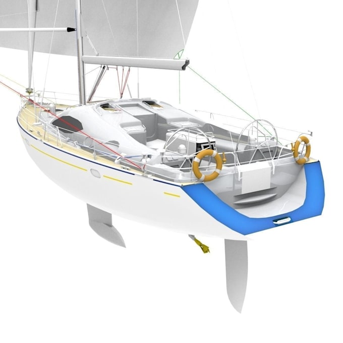 Gig Preview - Render 3d yacht design, 3d interior design, 3d ship animation, 3d boat animation