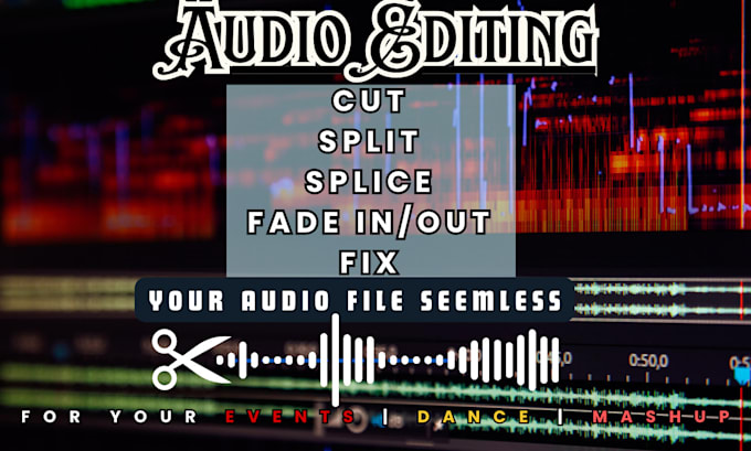 Gig Preview - Edit, cut, mix, splice, align, sort, rearrange your audio requirement seamless