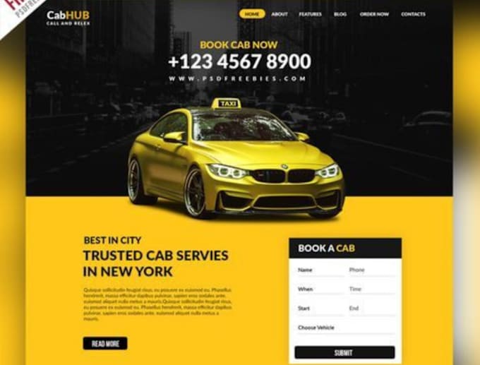 Bestseller - design responsive taxi chauffeur limousine website with bookings functionality