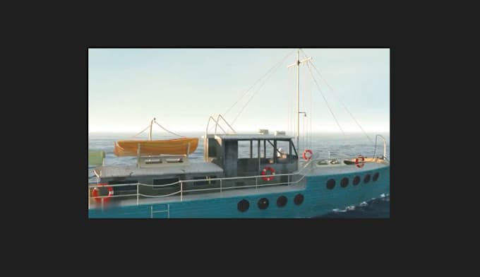 Gig Preview - Do a realistic 3d boat animation, boat animation, 3d model, 3d design