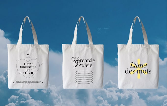 Gig Preview - Create premium typography tote bags design for your brand