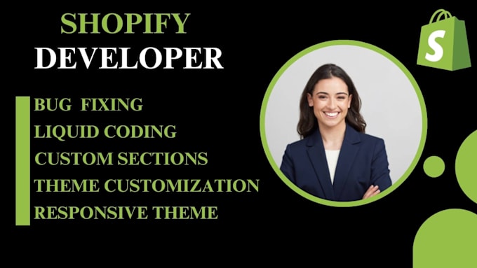 Gig Preview - Fix shopify bug, liquid code, shopify theme customization,