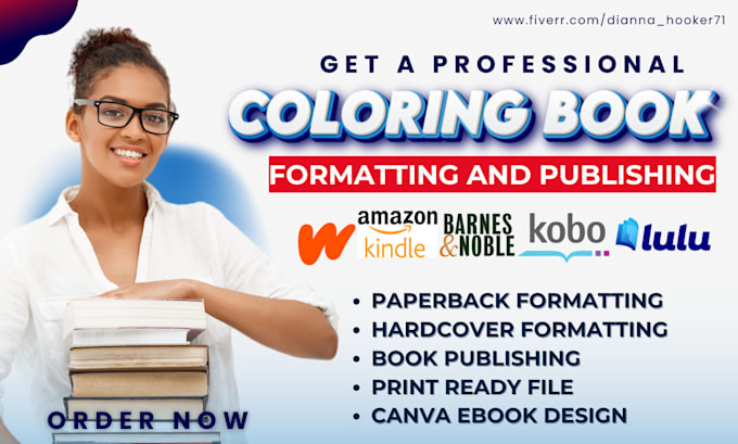 Gig Preview - Do childrens book formatting amazon kdp activity book coloring book publishing