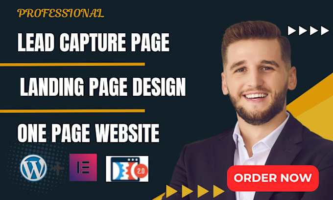 Gig Preview - Lead capture landing page design one page websites squeeze page sales funnel