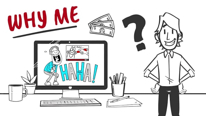 Gig Preview - Create a whiteboard animation explainer video