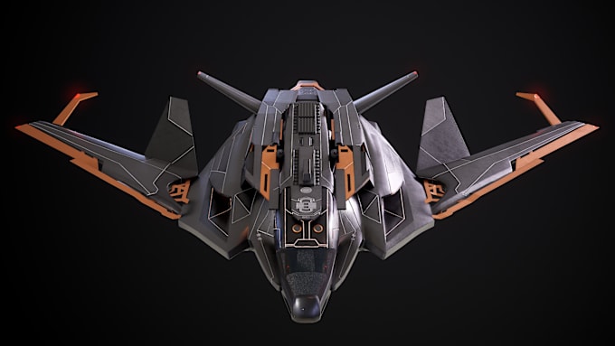 Gig Preview - Render 3d spaceship model, 3d starship, 3d airplane model, spaceship animation