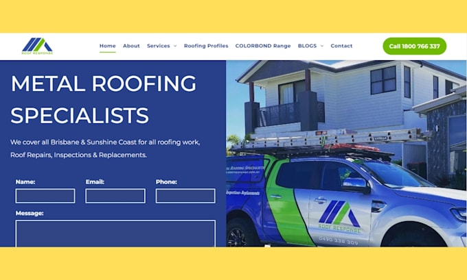 Gig Preview - Website development for cleaning, roofing