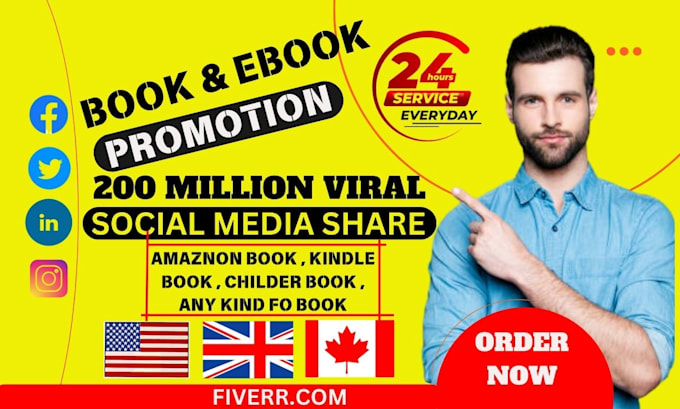 Gig Preview - Do advertising  amazon book promotion, kindle book viral and ebook marketing