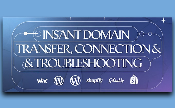 Bestseller - do fast domain transfer, connect domain,fix connect domain issue,domain connect