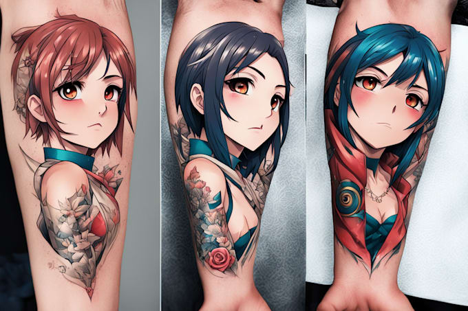 Gig Preview - Design a perfect anime or comic tattoo for you