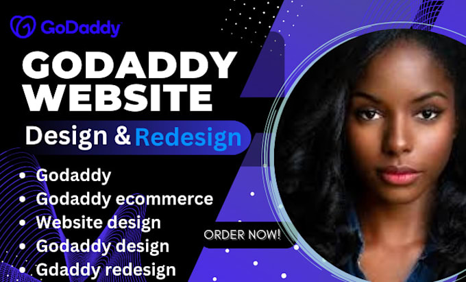 Gig Preview - Build godaddy website design godaddy redesign redesign seo develop godaddy