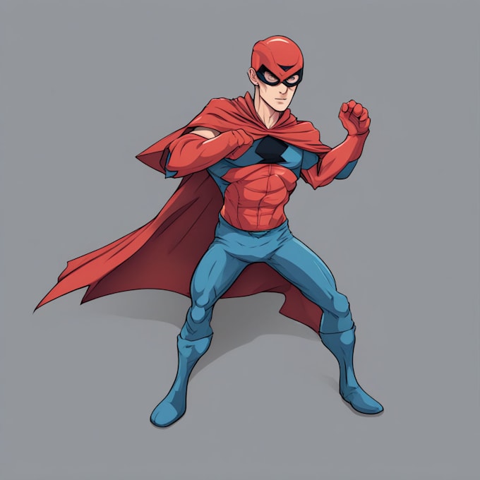 Gig Preview - Draw a superhero character for your design