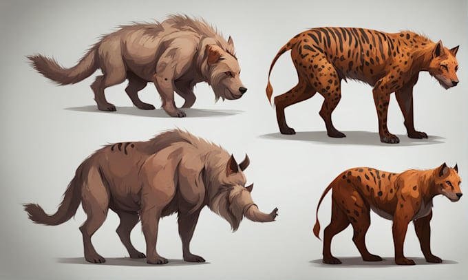 Gig Preview - Animal character design and concept art for you