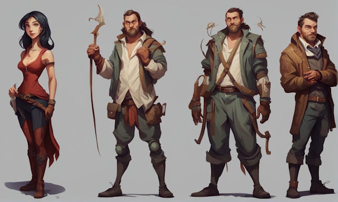 Gig Preview - Do character illustration or concept art