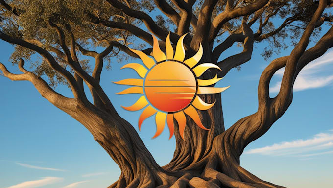 Gig Preview - Create a tree symbol sun mascot logo