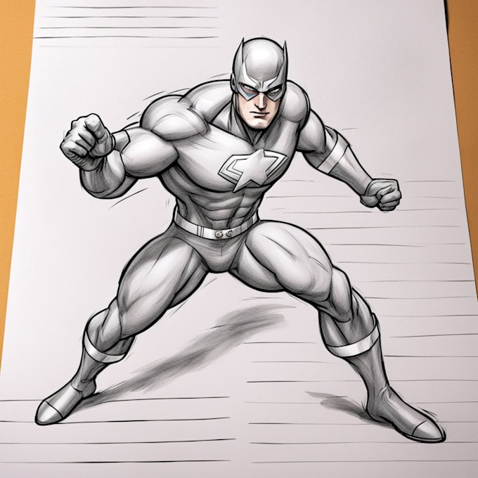 Gig Preview - Draw superhero action comic