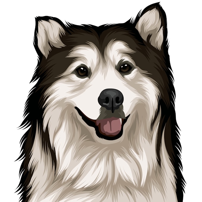 Bestseller - turn your pet portrait into vector in 24 hr