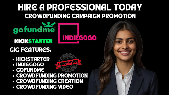 Bestseller - do crowdfunding campaign promotion for your kickstarter indiegogo and gofundme