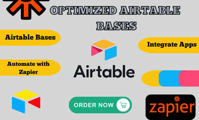 Bestseller - build optimized airtable bases, automate tasks, integrate with zapier