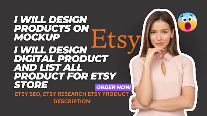 Gig Preview - Do etsy store setup, etsy SEO, etsy branding, product mockup, store evaluation