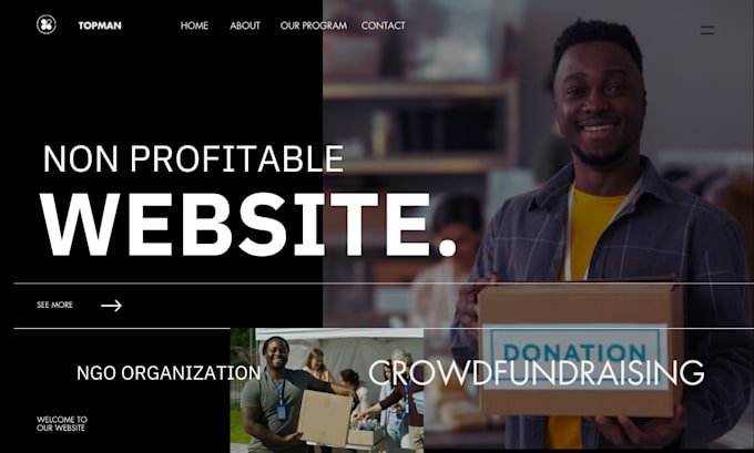 Gig Preview - Do nonprofit website for charity, donation, ngo, fundraising, 501c3 crowdfunding