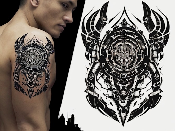 Gig Preview - Create cyber sigilism tribal design for tattoo or clothing